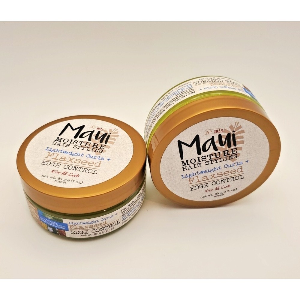 Maui Moisture Hair Styling Lightweight Curls Flaxseed Edge Control 3oz Lot of 2